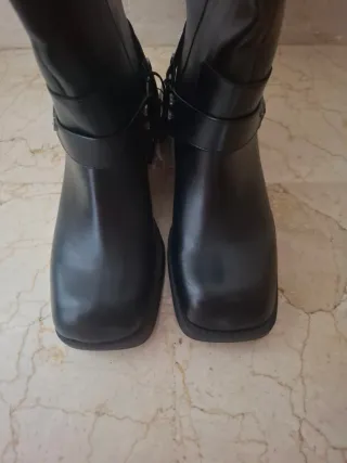 Botas biker negras de zara nuevas talla 38
