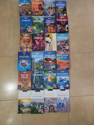 lote guias de viaje lonely a 16 euros unidad