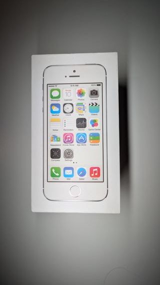 iPhone 5s Silver 16GB Caja Original. Pack Completo