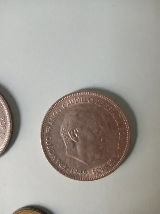 2 Monedas Franco 1949