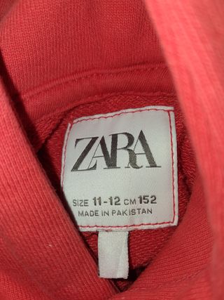 Sudadera gruesa roja Zara para Niño solo inpost