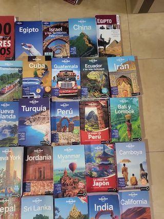 lote guias de viaje lonely a 12 euros unidad