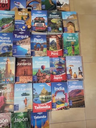 lote guias de viaje lonely a 12 euros unidad