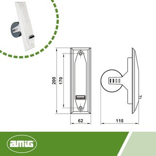 Amig - Recogedor de Empotrar para Persianas - Fren