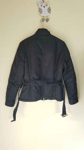 Giubbotto Casucci nero con cintura