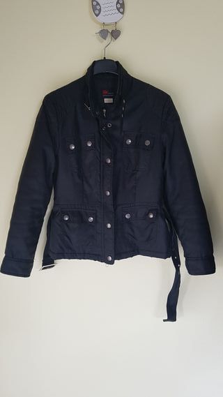 Giubbotto Casucci nero con cintura