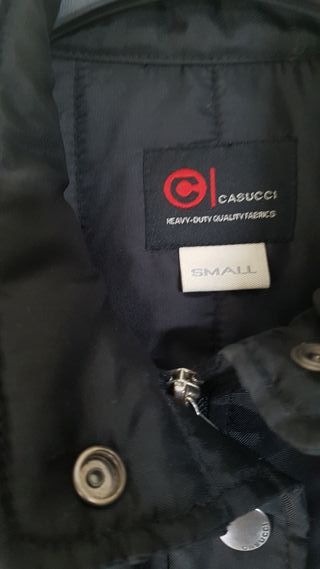 Giubbotto Casucci nero con cintura