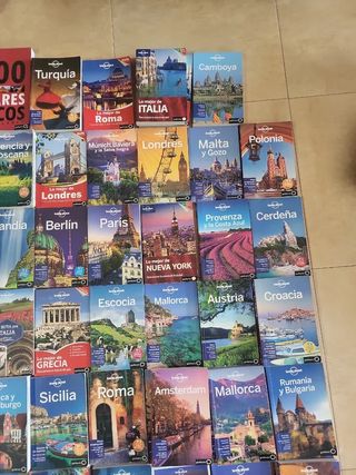 lote guias de viaje a 12 euros unidad lonely