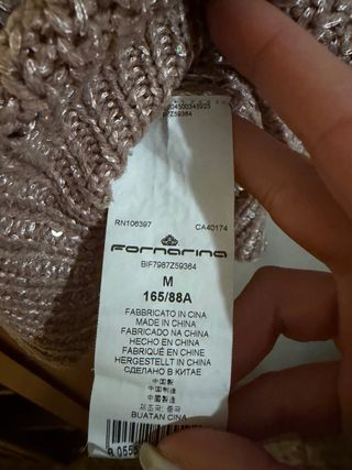 Maglione Fornarina Beige Oro Taglia M