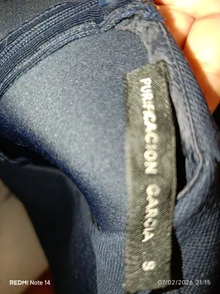 Chaqueta celeste manga acampanada