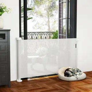 Barrera de Seguridad Retráctil 142x10x87 cm