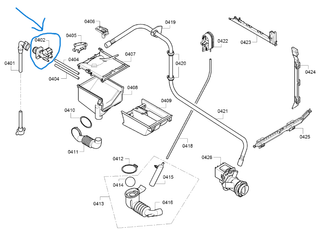 Elettrovalvola per lavatrice con cablaggio