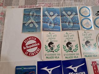 Set 26 adesivi sport vintage Olimpiadi Torino