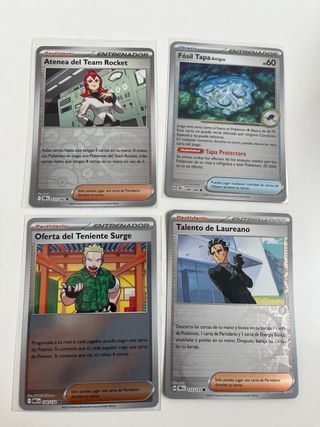 Cartas Entrenador y energía Pokémon