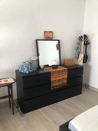 Conjunto dormitorio IKEA negro