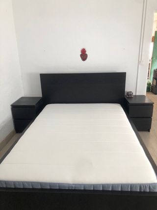 Conjunto dormitorio IKEA negro