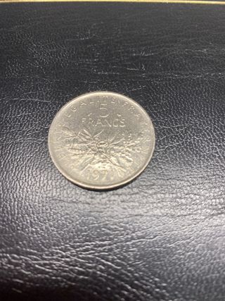 Moneda 5 Francos Francia 1971