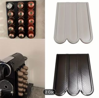 Suporte Cápsulas Nespresso Plástico Preto