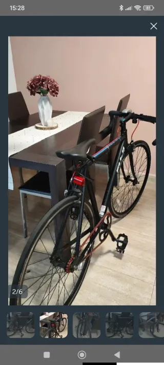 Oportunidad Bicicleta Fixie Negra Fuji