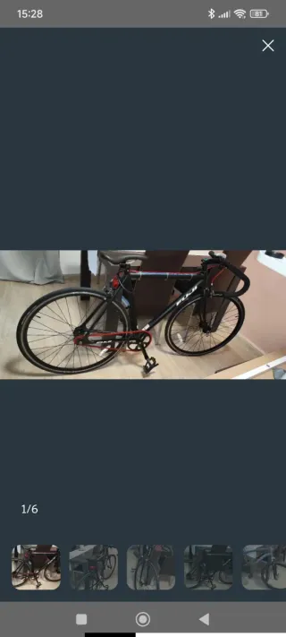 Oportunidad Bicicleta Fixie Negra Fuji