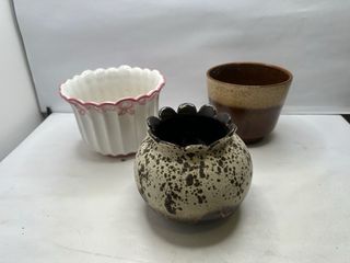 Set 3 Sottovasi Ceramica Decorati