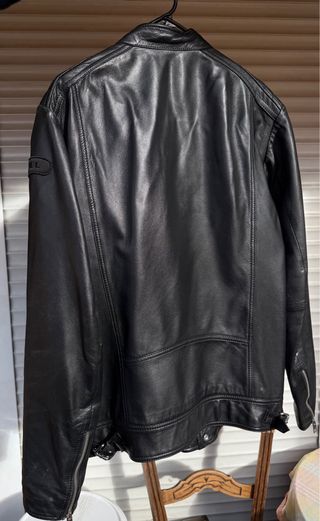 Chaqueta de cuero Diesel Negra