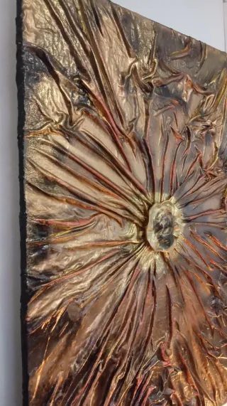 Cuadro abstracto pintado a mano