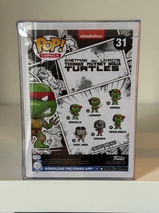 Funko Pop Raphael 31 TMNT B&W Chase Edition