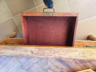 Mesa de centro madera rústica