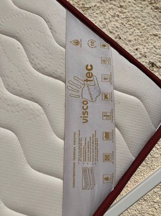Colchón 135x180cm viscoelastico como nuevo