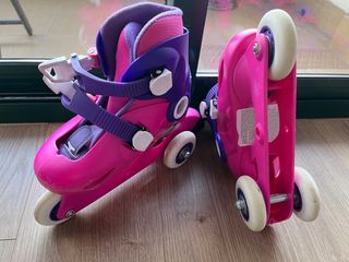 Patines Oxelo/Decathlon Rosa Talla 26-28