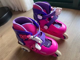 Patines Oxelo/Decathlon Rosa Talla 26-28