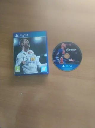 Disco FIFA 21 y Carcasa FIFA 18 PS4