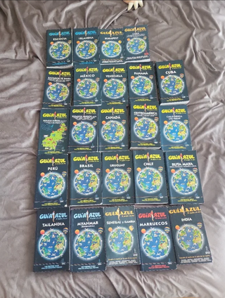 lote 24 guias azules. precio por todas