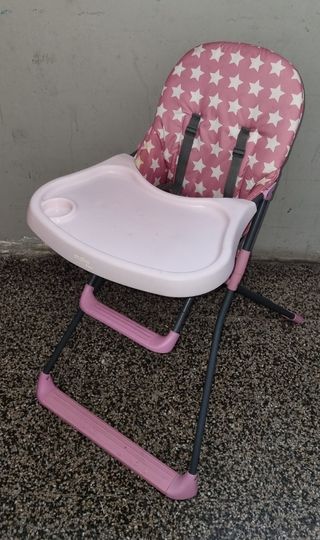 Trona rosa marca asalvo bebé con caballito balanci