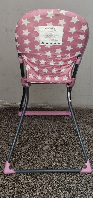 Trona rosa marca asalvo bebé con caballito balanci
