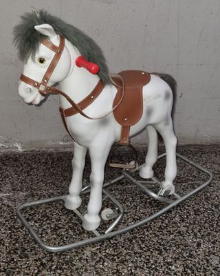 Trona rosa marca asalvo bebé con caballito balanci