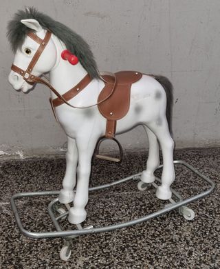 Trona rosa marca asalvo bebé con caballito balanci