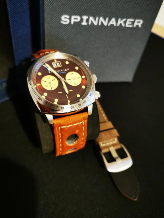 Spinnaker Hull Cronógrafo Marrón/Rojizo