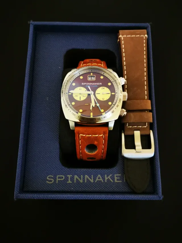 Spinnaker Hull Cronógrafo Marrón/Rojizo