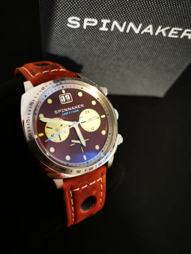Spinnaker Hull Cronógrafo Marrón/Rojizo