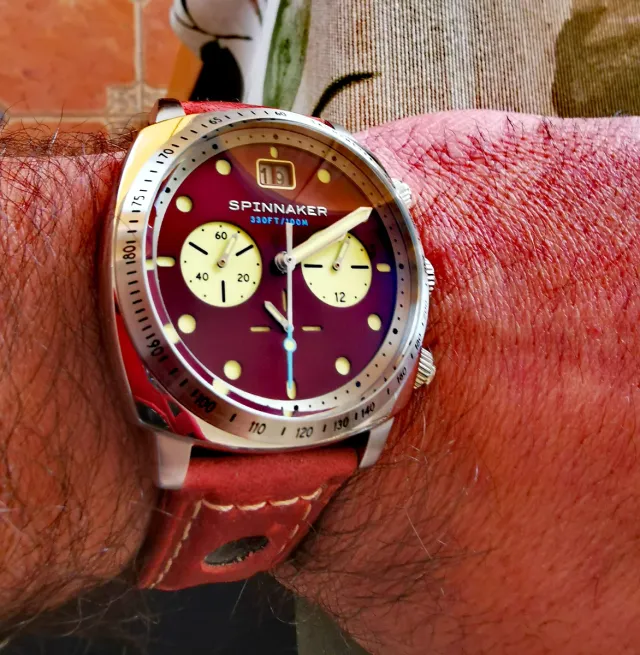 Spinnaker Hull Cronógrafo Marrón/Rojizo