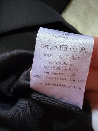 Elisabetta Franchi Gonna Nera Zip