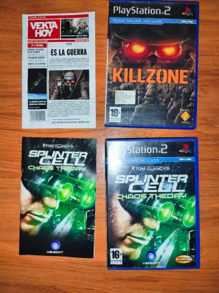 Juegos PS2: Killzone y Splinter Cell Chaos Theory