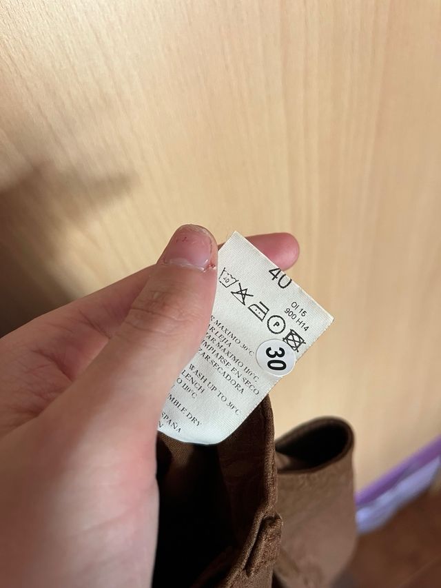 Pantalones Lcdn Estampados Talla 40 Marrones