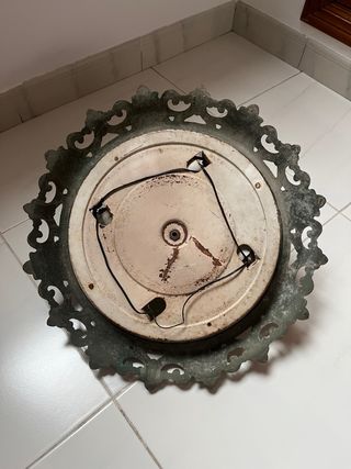 Plafón antiguo vidrio y metal