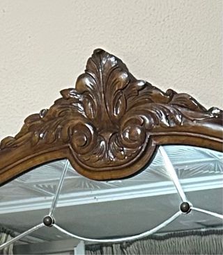 6 Sillas Vintage Madera Tapizadas y mesa comedor