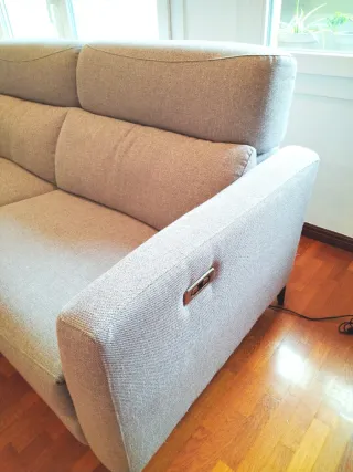 Sofá Relax Eléctrico 3 Plazas Nuevo Gris claro
