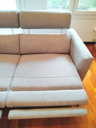 Sofá Relax Eléctrico 3 Plazas Nuevo Gris claro