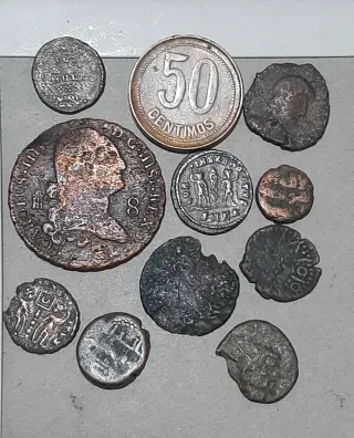 Lote de monedas antiguas